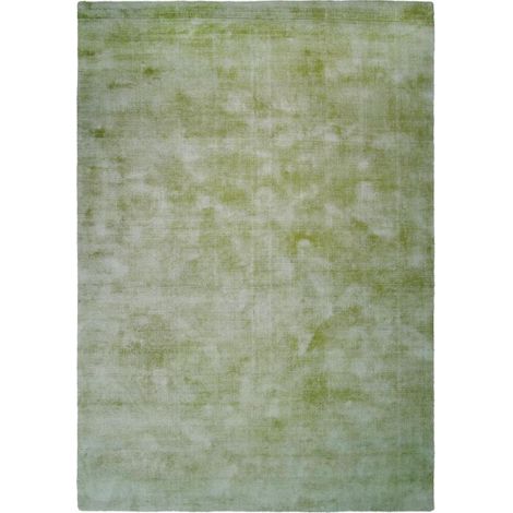 Tapis à Poils Courts Fait Main "Luxury I" Vert 80 x 150 cm (1/4)