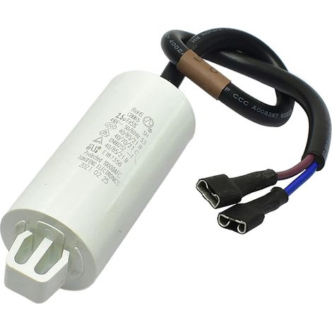 Condensateur de remplacement 2,5 uF 450 V - Protection contre la surchauffe - Accessoires relais de réfrigérateur pour compresseur (1/2)