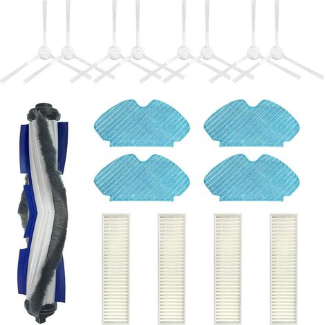 Zubehör für Tefal Rowenta Saugroboter: Hauptseitenbürste, antiallergischer Filter, kompatibel mit X-plorer Serie60 RG7447 RG7455 (1/5)