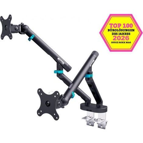 TV-Halterung - TV-Ständer - Wandhalterung für TV Digitus - 586057 - Dual Design Bildschirmhalterung, 2x 35'', 2x 10 kg