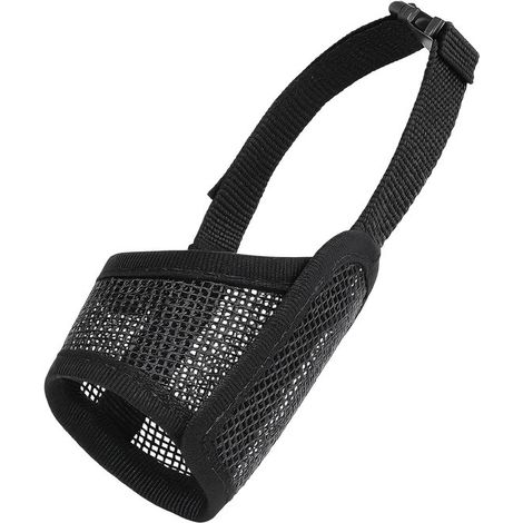 Set di 2 museruole morbide regolabili per cani con chiusura in velcro – Museruola antiabbaio e antimorso per cani di piccola e media taglia – Adatta a Jack Russell Terrier, Corgi, Shiba Inu – (Nero, 1 (1/5)
