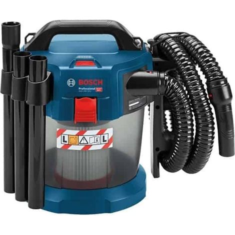 Bosch – Aspirateur cyclonique 18V pour chantier – Technologie Rotational Airflow – Aspiration poussières et liquides – 6019C6300