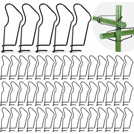 Fibbie di collegamento per tralicci per piante, confezione da 50 pezzi. Fibbie di collegamento per tralicci per tetti, giardini, balconi, serre, gabbie per piante (11 mm) (1/5)