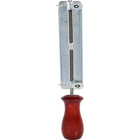 Kit d’affûtage pour chaîne de tronçonneuse avec support en bois – 3 limes (4,0 / 4,8 / 5,5 mm) pour affûtage précis et facile (1/4)