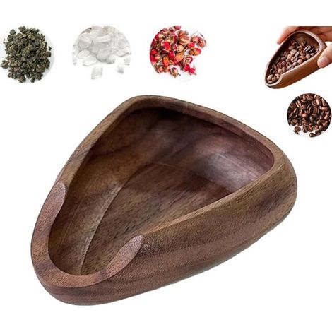 Messbecher aus Holz – Kaffeetasse aus Holz – Zum Abmessen von Kaffee – Kaffeetasse aus natürlichem Walnussholz – Messbecher – Messschale für Kaffee – Geeignet für Espresso, Kaffeebohnen, Tee und Nüsse