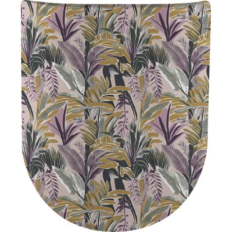 Abattant Wood Slim déclipsable WC "Purple Jungle" à descente assistée - Olfa (1/4)