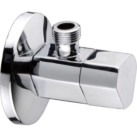 VALVOLA AGOLARE DESIGN CON RACCORDO 1/2x3/8 - CROMATA