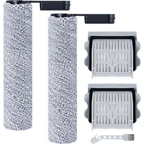Zubehörset für Roborock Flexi/Flexi Pro Nass- und Trockensauger mit Saugkraftaufsätzen, 2 Bürstenwalzen, 2 HEPA-Filtern und 1 Reinigungsbürste (1/4)