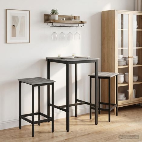 vidaXL Bar Stool 2 pcs Grey Sonoma 40 x 32 x 64 cm Engineered Wood (1/5)