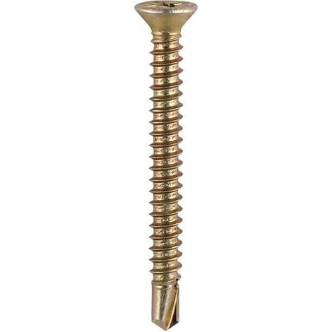 TIMco 3.9 x 38mm Self Drilling PVC CSK ZYP Screws Qty 1000