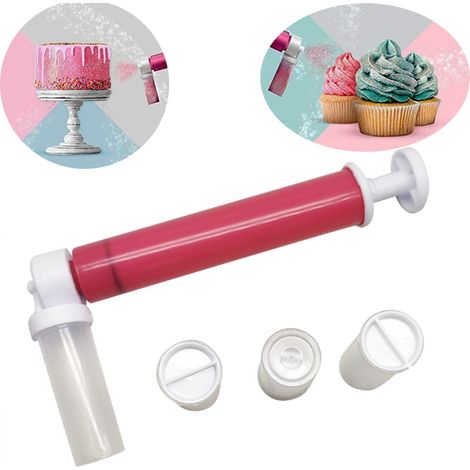 Airbrush Manuel - Pulvérisateur À Main Pour Décoration De Gâteaux Et Desserts - 4 Réservoirs Inclus - Usage Domestique (1/5)