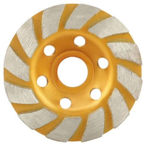 Outil de coupe diamanté, disque de meulage à segments ronds anti-vibrations de 100 mm, haute efficacité et résistant à l'usure pour le granit et le béton. (1/5)