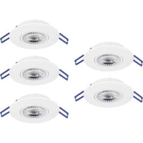 Faretto Incasso Moderno Gedrez Plastiche Bianche Trasparente Led 4,9W 2600Lm