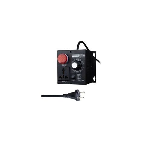 Variateur de tension compact 4000W AC 220V portable avec réglage de vitesse, température et lumièredyk