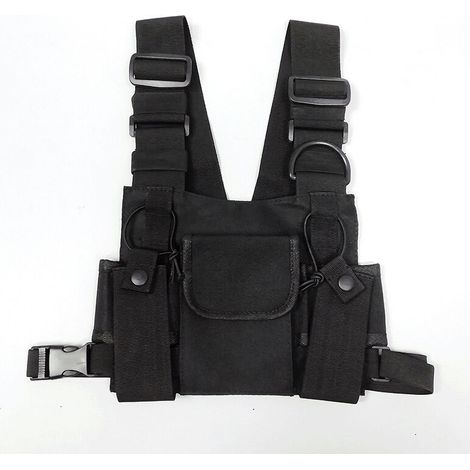 Radio Talkie walkie Poche de Poitrine Sacs Harnais Paquet Sac a Dos Etui (1/5)