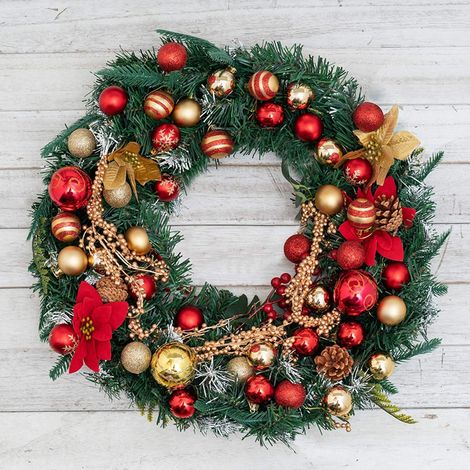 Set mit 50 handbemalten und galvanisierten Weihnachtskugeln (4 cm Durchmesser) zum Aufhängen für Zuhause (1/5)