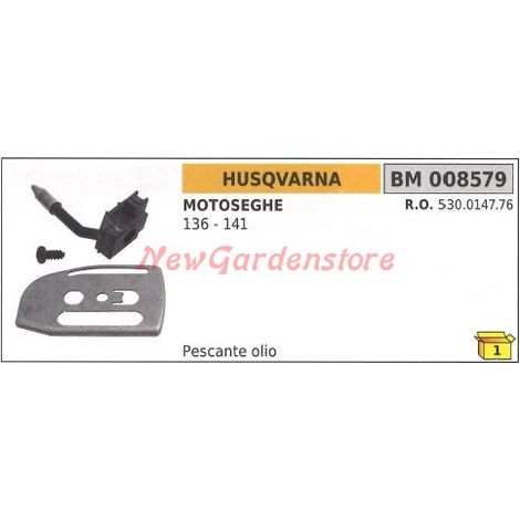 Tubetto pescante olio HUSQVARNA per motosega 136 141 008579