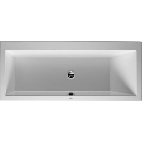 Duravit Baignoire Vero 170x75cm, dossier incliné à droite, 700134, version encastrée - 700134000000000 (1/3)