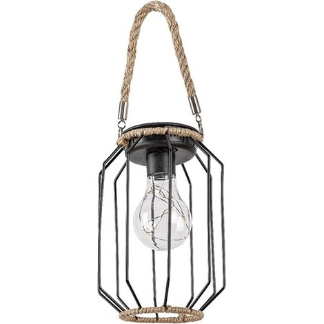 SLUIS, OUTDOOR SOLAR LAMP, 10PCS STRING LED IN BULB, BLACK M (1/5)