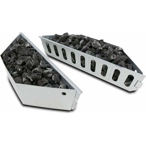 Paniers à charbon de bois pour barbecues Weber 47-67 cm – Tôle galvanisée – Répartition homogène de la chaleur – Lot de 2