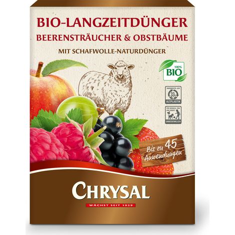 Chrysal Bio-Langzeitdünger Beerensträucher und Obstbäume - 700 g