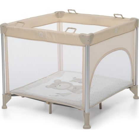 Foppapedretti Box Pieghevole Jubox, per bambini dalla nascita a 36 mesi, Trasportabile con Borsa in dotazione, Tappetino Imbottino, Angoli Protetti con Rivestimento, 93x93x78 cm, Augh (1/4)