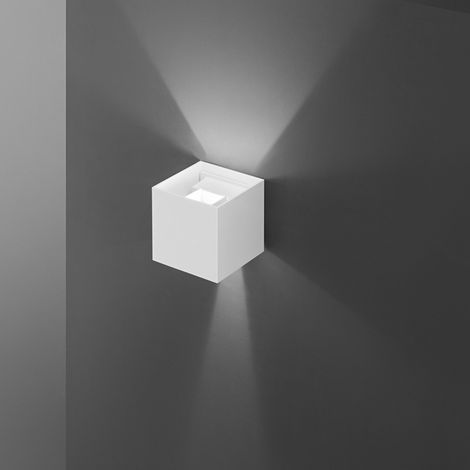 Applique Esterno Moderna Shadow Alluminio Bianco Led 12W 3000K Ip54 (1/2)