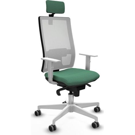 Piqueras y Crespo 4B026G2 Chaise de bureau vert émeraude (1/3)