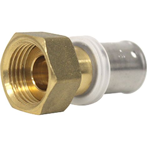 Blansol – Raccord laiton multicouche à sertir femelle écrou libre 1/2' – Ø16x2,0mm – Norme CSTB pour installations plomberie (1/3)