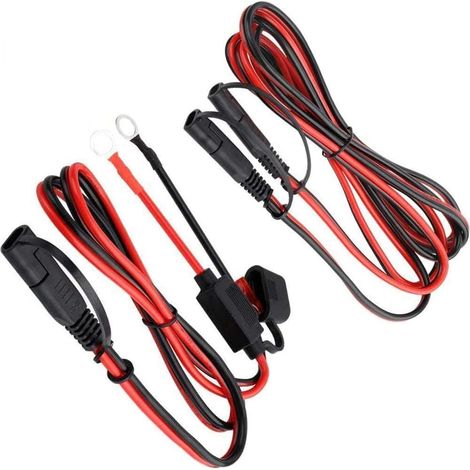 Connecteur SAE,Rallonge de câble SAE,câble d'extension à déconnexion Rapide à cosse 2 Broches, 1.2m SAE à SAE Rallonge,débranchement rapide Rallonge (1/5)