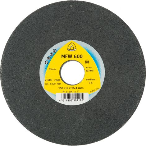 Klingspor UNITIZED WHEEL 600 Kompaktscheiben, 125 x 6 x 22 mm Coarse Siliziumkarbid (1/3)