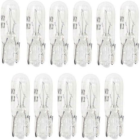 Lot de 100 ampoules miniatures T5 286 pour éclairage de plaque d'immatriculation, feux de position latéraux, plafonnier et tableau de bord automobile. (1/5)