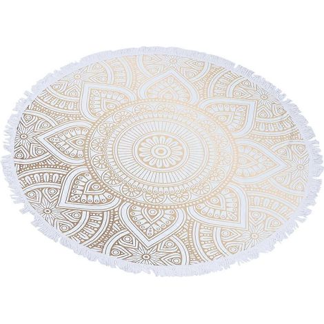 Couverture de plage ronde, tapisserie mandala, nappe de pique-nique indienne, serviette de plage (1/5)