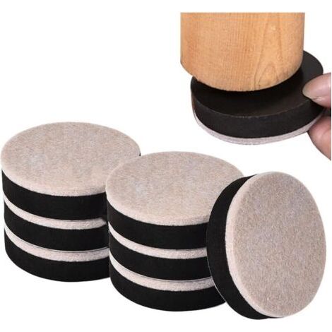 Pair Lntyq Rehausseurs de Meubles Autocollants 10 Pièces Rehausseur Pieds de Lit et Meuble Réhausseur Pied de Table rehausseur de Lit Rond Rehausseur Pied de Chaise Pieds de Lit Furniture Rond (1/4)