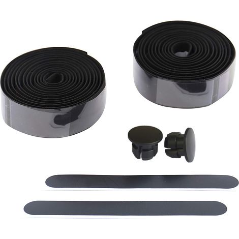 2Pcs Ruban de Guidon Vélo Antidérapant, Bande Cyclisme Mousse Liège avec Bouchons d'Extrémité (1/3)