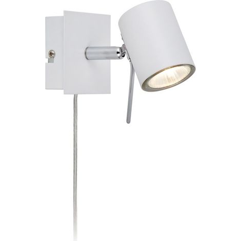 Markslojd HYSSNA - Lampe de lecture murale d'intérieur à 1 lumière, blanc, GU10