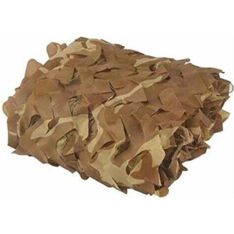 Filet de camouflage idéal pour la chasse, l'ombrage, la décoration camouflage, la protection solaire, le pare-soleil pour terrasses et sable, 4 x 5 m (1/5)