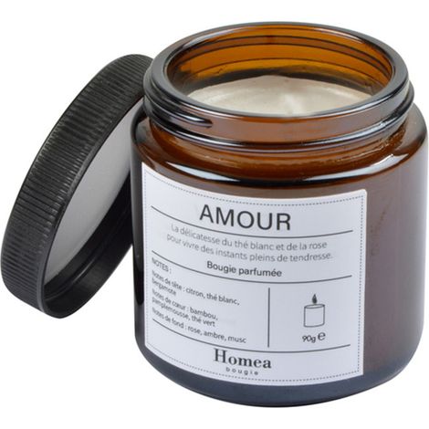 Bougie Verrine Parfumée "Apothicaire" 90g Amour (1/3)