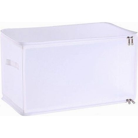 Cleafe - Box Scatola Salvaspazio Portatutto Contenitore Organizer Armadi 52x30x30cm 59976 - (1/2)