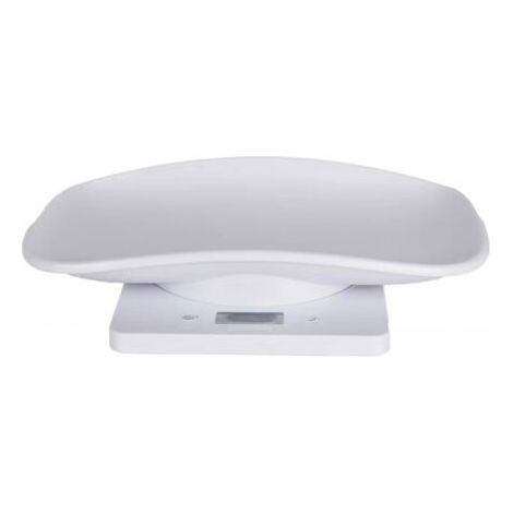 QORVA-Balance numérique blanche pour animaux de compagnie avec écran LCD, 4 modes de pesée (onces/ml/lb/grammes), adaptée aux animaux de compagnie et à la cuisine, pour peser chats