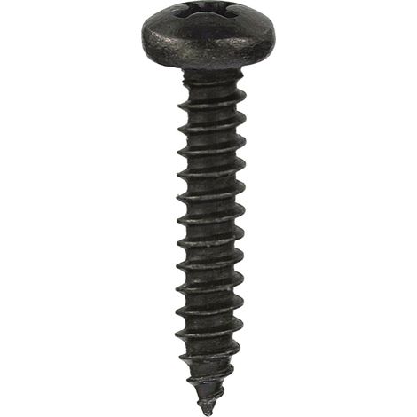 Viti autofilettanti testa cilindrica nere 4,2 x 25 - 18 pz.