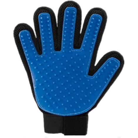 Gants pour animaux de compagnie, gants de brosse de cicatrisation doux, agent efficace d'élimination des poils d'animaux - main gauche (1/3)