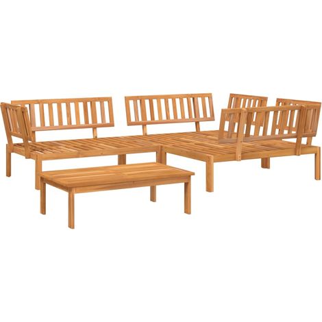 Maison Exclusive - Set de sofás de palets de jardín 4 pzas madera
