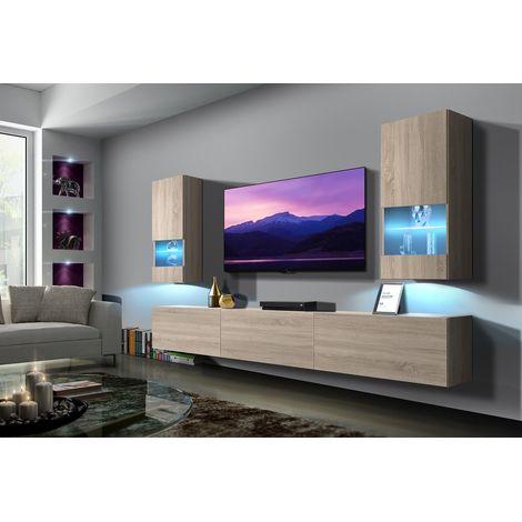 Ensemble meuble TV NEXT 21 AN21-18S-M3-1A sonoma 226 cm (1/2)