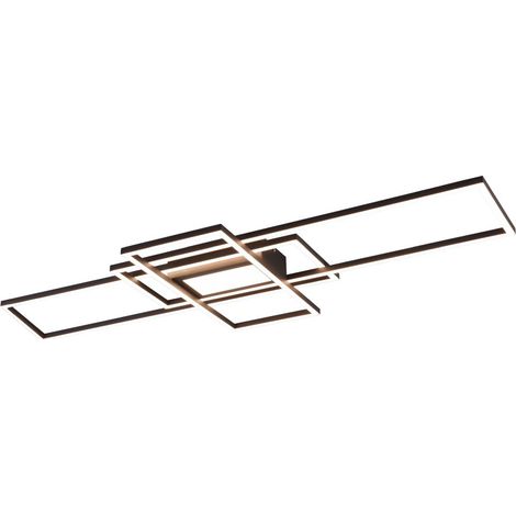 Große LED Deckenleuchte IRVINE mit Fernbedienung, Anthrazit, Breite 105cm (1/8)