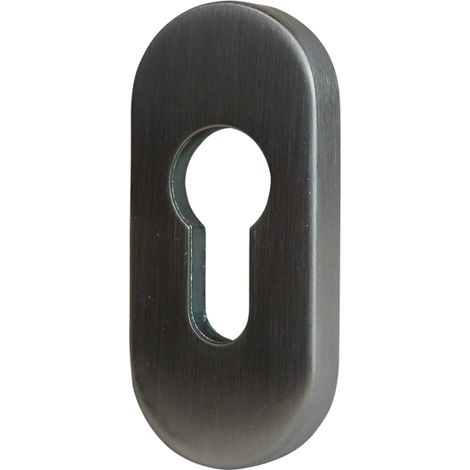 Rosace cylindre ovale de sécurité 9mm - Finition : Inox - - KINTECH