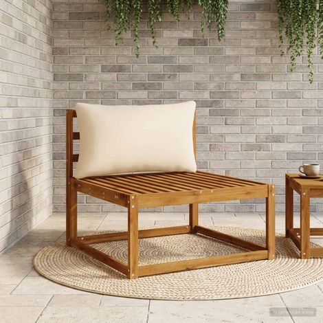 vidaXL Back Cushion PUTTEN 100% Polyester Cream 70 x 40 x 15 cm (1/5)
