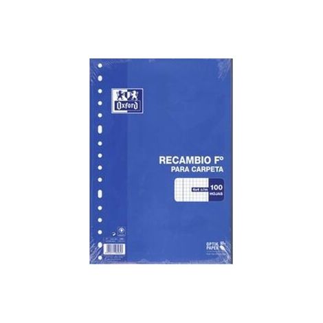 RECAMBIO OXF. Fº 100H 16 TAL. CD.4 AZUL