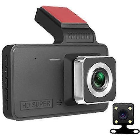 Caméra embarquée pour voiture, caméra avant Full HD 1080p, caméra de tableau de bord avec écran LCD 4 pouces (2025) (1/5)