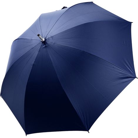 UV-Golfschirm, Automatikbetrieb, glattes Gestell, schwarzer Kleber, stilvoller Schirm mit 130 cm Durchmesser, dunkelblau, VIP-Qualität, zweite Generation (1/5)
